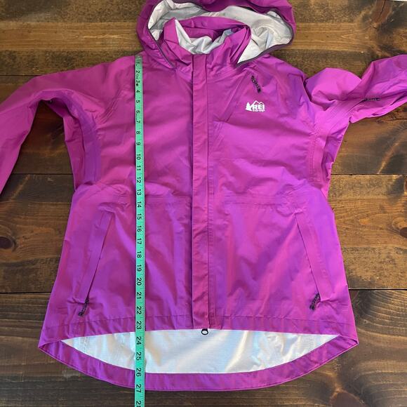 REI Co-op Junction Cycling Rain Jacket Vented Plumberry Pink Women's Large - Picture 12 of 14